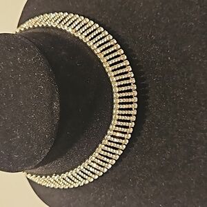 Beautiful 15" Long Rhinestone Choker Necklace